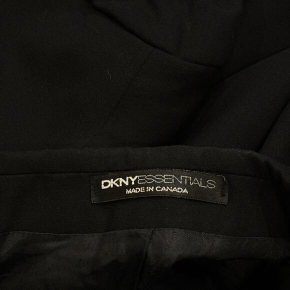 DKNY Essentials Blazer 46R Black 3 Button Wool Jacket Classic Fit Sport Coat - Picture 5 of 7